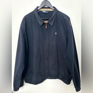Polo Ralph Lauren Harrington Jacket XXL Boxy Fit Navy Vintage Fade